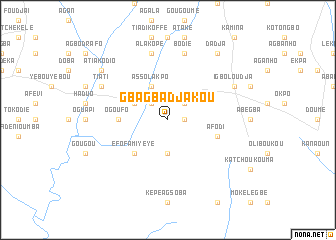 map of Gbagbadjakou