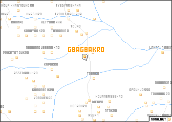 map of Gbagbakro