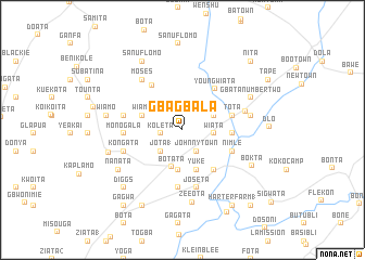 map of Gbagbala