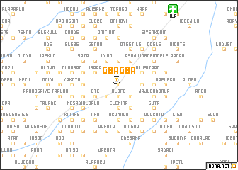 map of Gbagba