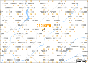 map of Gbaikiya