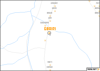 map of Gbairi