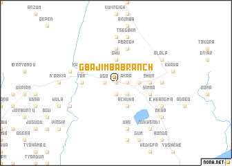 map of Gbajimba Branch