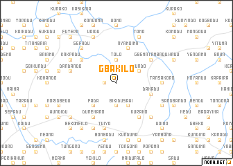 map of Gbakilo