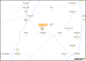 map of Gbaki