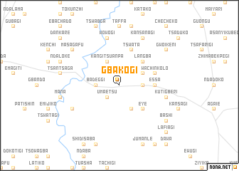 map of Gbakogi