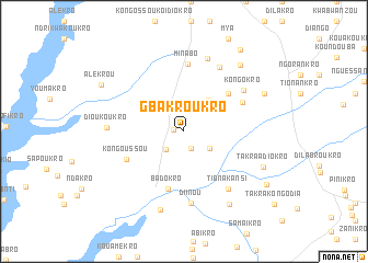 map of Gbakroukro