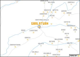 map of Gbalatuah