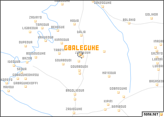 map of Gbaléguhé