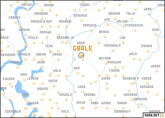 map of Gbale