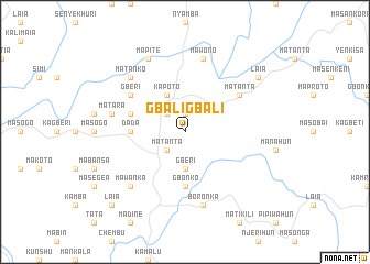 map of Gbaligbali