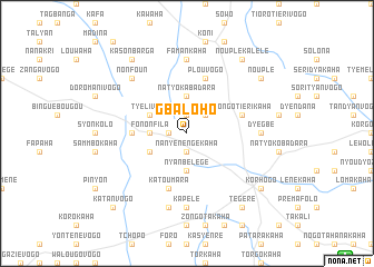 map of Gbaloho