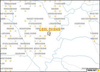 map of Gbalokaha