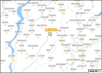 map of Gbama