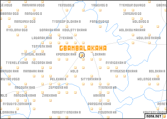 map of Gbambalakaha