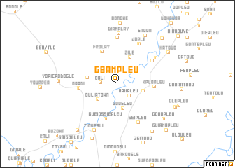 map of Gbampleu