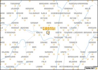 map of Gbandi