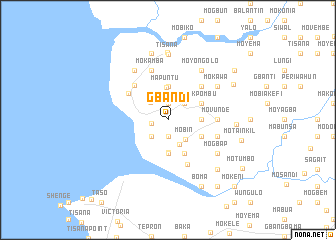 map of Gbandi