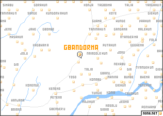 map of Gbandorma