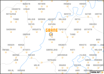 map of Gbane