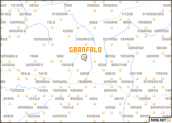 map of Gbanfalo