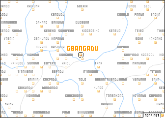 map of Gbangadu