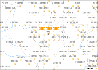 map of Gbangbama