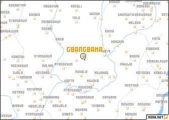 map of Gbangbama