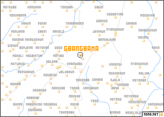 map of Gbangbama