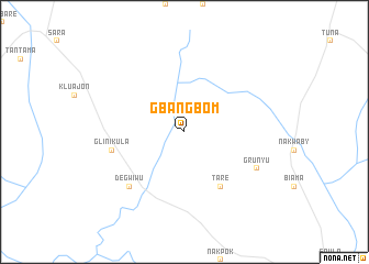 map of Gbangbom