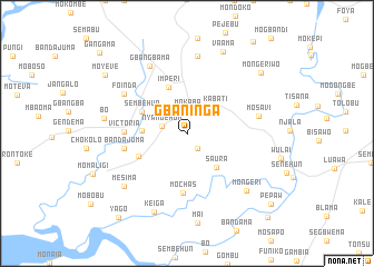 map of Gbaninga