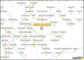 map of Gbanouaga