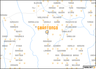 map of Gbantongo