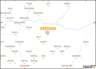 map of Gbanuwa