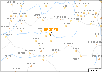 map of Gbanzu