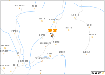 map of Gban