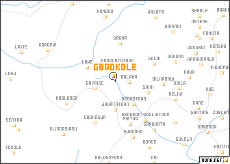 map of Gbaokole