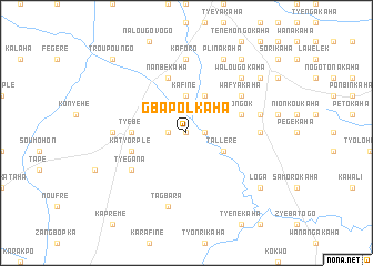 map of Gbapolkaha