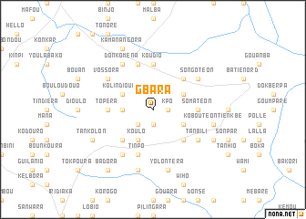 map of Gbara