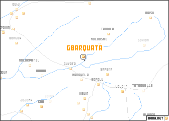 map of Gbarquata