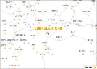 map of Gbarsleh Town