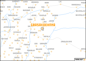 map of Gbasakoehnma