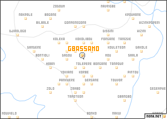 map of Gbassamo