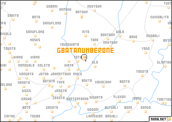 map of Gbata Number One
