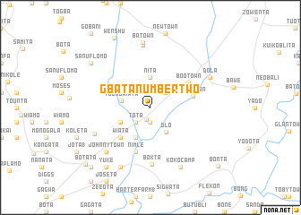 map of Gbata Number Two