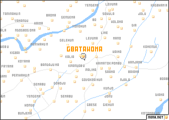 map of Gbatawoma