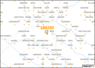 map of Gbazan