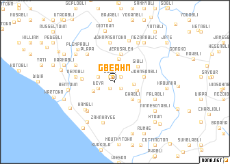 map of Gbeahn