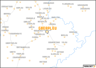 map of Gbéapleu