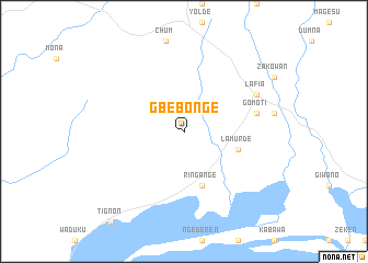 map of Gbebonge